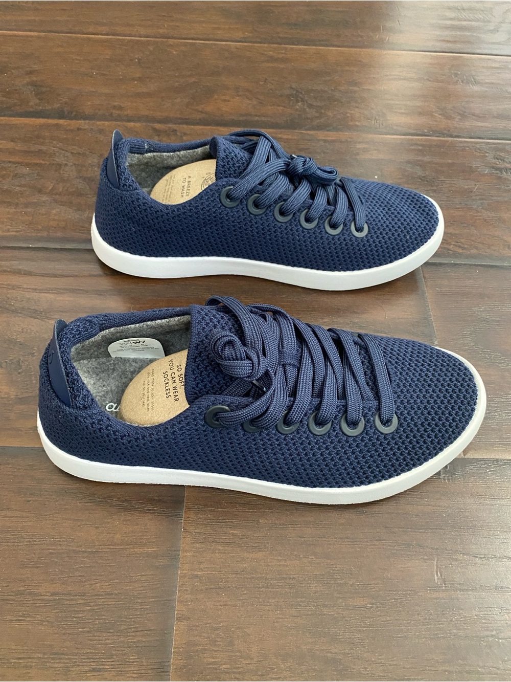 New with box allbirds Tree Piper Moonrise lace up sneakers women’s size 7 - Picture 2 of 8